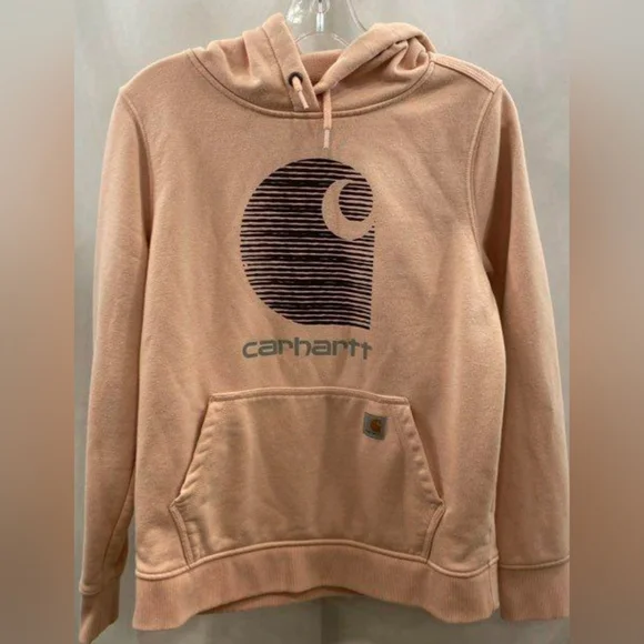 Carhartt Rain Defender Midweight "C" Logo Graphic Sweatshirt Size M Like New - Picture 2 of 5